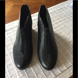 Aerosoles, zip up wedge bootie, 9